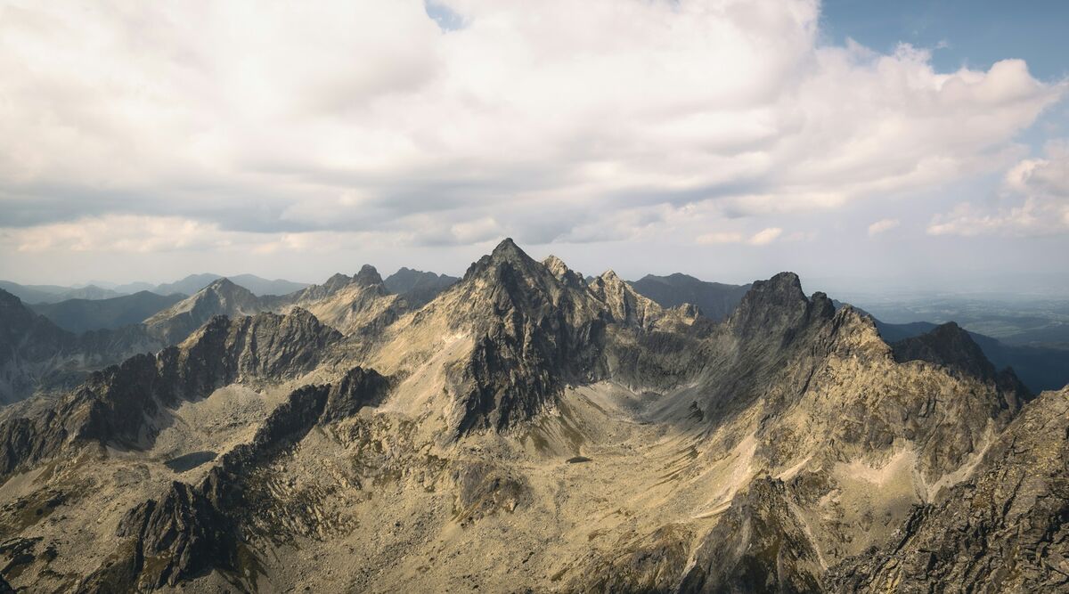 Panoráma hrebeňa Vysokých Tatier